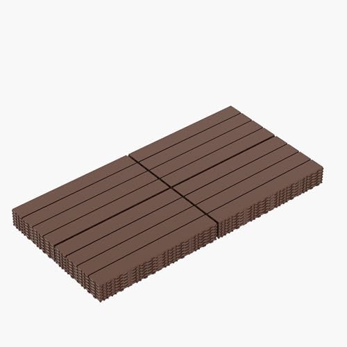 Ball & Cast Plastic Interlocking Deck Tiles, 24 Pack Interlocking Deck Tiles by HCIOANHomecabinetseries