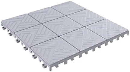 Pure Garden 12-Pack Polypropylene Interlocking Patio Deck Tiles by PureGarden