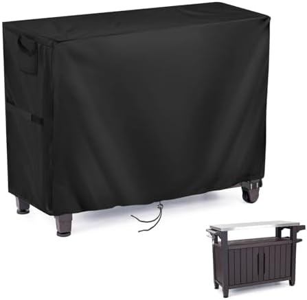 Prep Table Cover for 52 Inch Keter Unity XL Portable Outdoor Table and Storage by Jungdaoutdoorfurniturecover