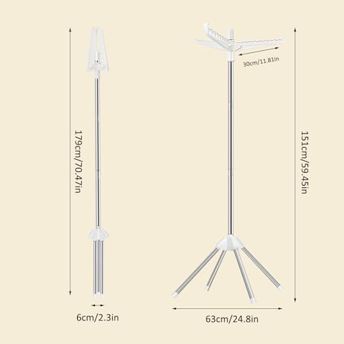 SUYU Clothes Drying Rack, Foldable Drying Rack Clothing, Laundry Drying Rack - Image 7