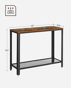 VASAGLE Console Table, 2-Tier Entryway Table - Image 3