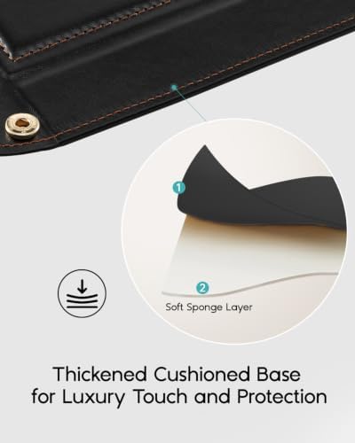 VLANDO Valet Tray for Men, Foldable PU Leather Catchall Tray - Image 3