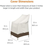 AmazonBasics Outdoor Patio High-Back Chair Cover - Image 2