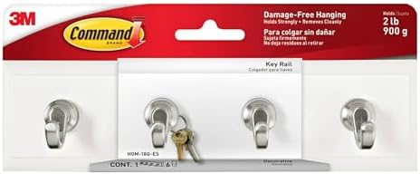 Command Key Rail, Organize Damage-Free Small by Command