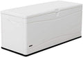 LIFETIME Outdoor Storage Deck Box, 130 Gallon, Arctic White, UV-Protected by Lifetime