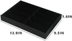 Julysky Sunglass Organizer Tray, 8 Grids Watch Holder Display Jewelry Tray - Image 5