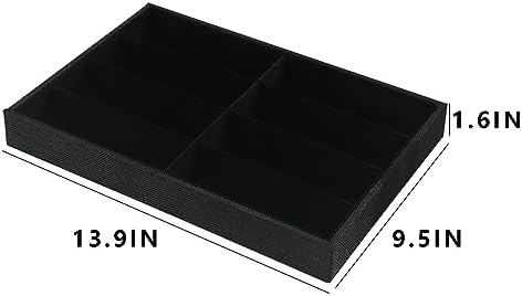 Julysky Sunglass Organizer Tray, 8 Grids Watch Holder Display Jewelry Tray - Image 5