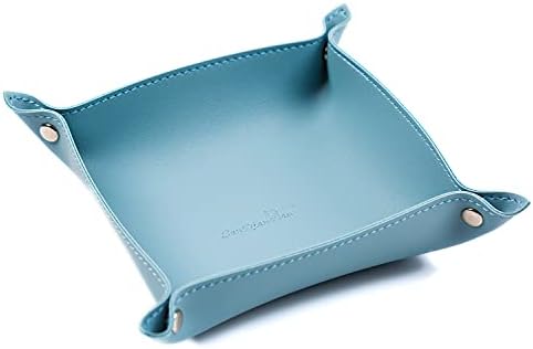 Leather Jewelry Valet Tray for Women and Man by SANQIANWAN