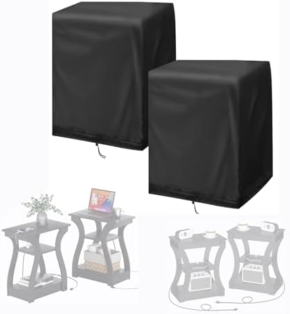 End Tables Cover Outdoor Side Table Cover-20"W × 12"D × 23.6"H by Aidetech
