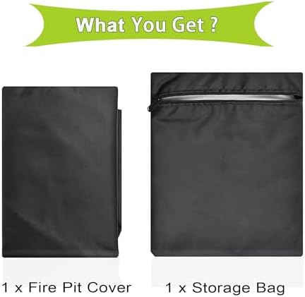 Waterproof Fire Pit Cover 22" D x 15" H fit - Image 7
