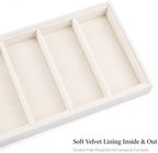 GUOER Sunglass Organizer 2 Pack 12-Slot Velvet Eyeglass Storage Trays - Image 6