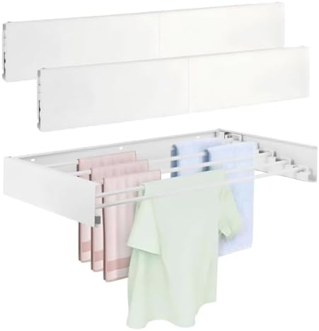Wall Mounted Laundry Drying Rack, Space Saving Adjustable Towel Holder by Unknown