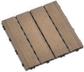 Interlocking WPC Patio Deck Tiles by Unknown