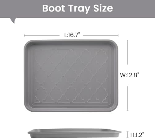 Boot Tray 2 Packs All Seasons Multi-Purpose, Waterproof Boot Trays - Image 2