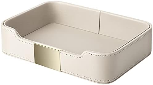 SANZIE Leather Tray Organizer, Valet Tray Key Bowl by SANZIE