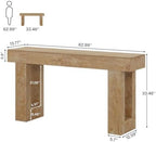 Tribesigns Farmhouse Console Table, 63-Inch Long Narrow Sofa Table Behind The - Image 2