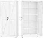 GAIOUS 71" Tall Kitchen Pantry Cabinet, Metal Storage Cabinet by GAIOUS