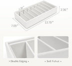 Velvet Sunglass Organizer Tray, Stackable Glasses Case - Image 4