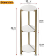 3 Tier Plant Stand Indoor Corner Tall Round Shape Plant Shelf - Image 3
