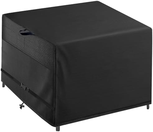 Outdoor Patio Square Table Cover 36 inch Black by Wnanan
