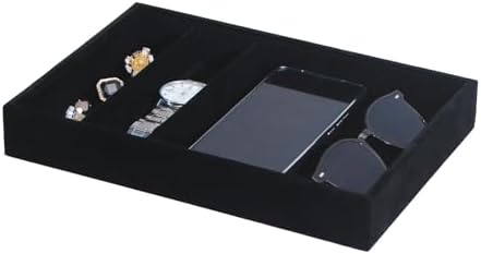 Bedside Organizer Tray, Desktop Storage Tray by FocusOnJewelryDisplay