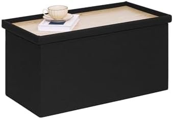 PINPLUS Folding Storage Ottoman Bench by PINPLUS