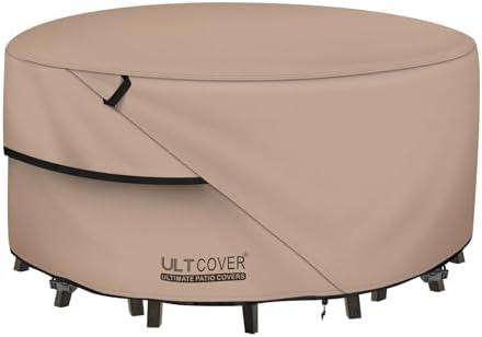 ULTCOVER Waterproof Round Patio Table Cover 60 inch by ULTCOVER