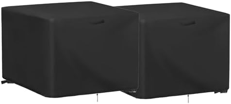 2 Pack Outdoor Ottoman Square Table Cover by Jungdaoutdoorfurniturecover
