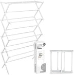 ZOES HOMEWARE 4-Tier Clothes Drying Rack, 4ft High Foldable Drying Rack Clothing by ZOESHOMEWARE