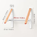 RFOUO Foldable Wall Mounted Clothes Drying Rack, 2 Picks - Image 3