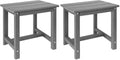 GARDENSTAR Adirondack Square Side Table, one-Tier Outdoor end Table, Patio Side by GARDENSTAR