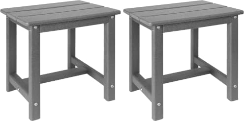 GARDENSTAR Adirondack Square Side Table, one-Tier Outdoor end Table, Patio Side by GARDENSTAR