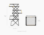 Joseph Joseph AirFrame 3-Tier Folding Clothes Drying Rack, Space Saving - Image 4