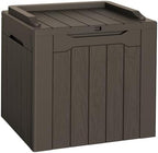 Flamaker Deck Box 31 Gallon Waterproof Resin Small Storage Box by Flamaker