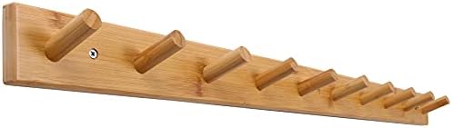 SKOLOO Wall Mounted Coat Rack 38", 10 Hooks, Shaker Style by SKOLOO