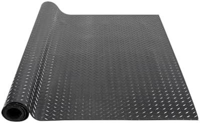 VEVOR Diamond-Plate Rubber Flooring Roll, 3 mm x 4 ft x 8 ft Floor Mat by VEVOR