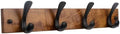 Wooden Coat Rack Wall Mount, Teak Solid Wood Coat Hanger by KILOSTEP