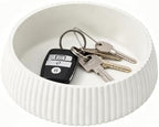 Concrete Key Bowl for Entryway Table, Ivory White by AoteaCrafts