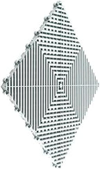 Swisstrax Ribtrax PRO Garage Floor Tiles, Arctic White - Image 2