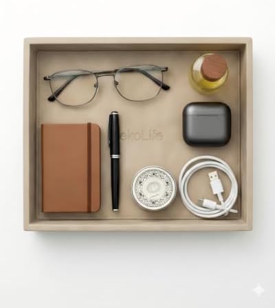 Vanity Tray for Perfume and Jewelry, Dresser Organizer by JekoLifeHomeAesthetics