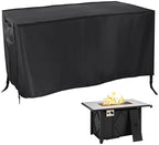 420D Waterproof Fire Pit Cover Rectangular 43"L x 22"W x 25"H Black by Rilime