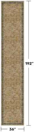 Hazo Haus Boho Washable 3x16 Extra Long Hallway Runner Rug, Large Kitchen Floor - Image 2