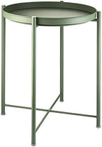 EKNITEY Small Side End Table: Metal Side Table by EKNITEY