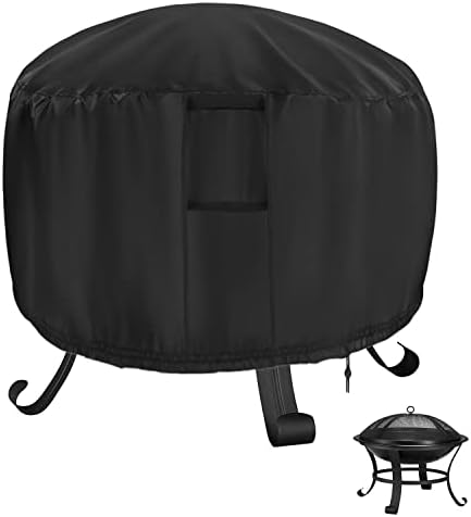Waterproof Fire Pit Cover Round 22" D x 22" H by Rilime
