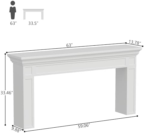 Loomie 63" Long Console Tables for Entryway - Image 2