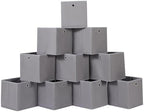 Foldable Storage Cubes Bins, 11 Inch Cloth Storage Cube Fabric Storage Box by NieEnjoy