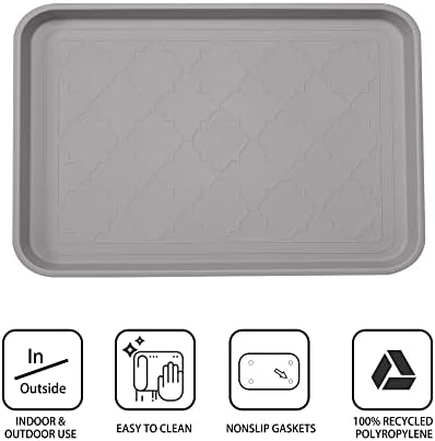 WATANIYA PET Boot Tray for Entryway Indoor, Heavy Duty Shoe Mat Tray 2 Packs - Image 2