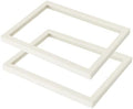 Coward 2Pcs Beige Velvet Glass Lid by FocusOnJewelryDisplay15yrs