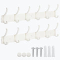 Dntorx Coat Rack Wall Mount, 2 Pack White Coat Hooks Hanger Wall by Dntorx