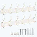 Dntorx Coat Rack Wall Mount, 2 Pack White Coat Hooks Hanger Wall by Dntorx